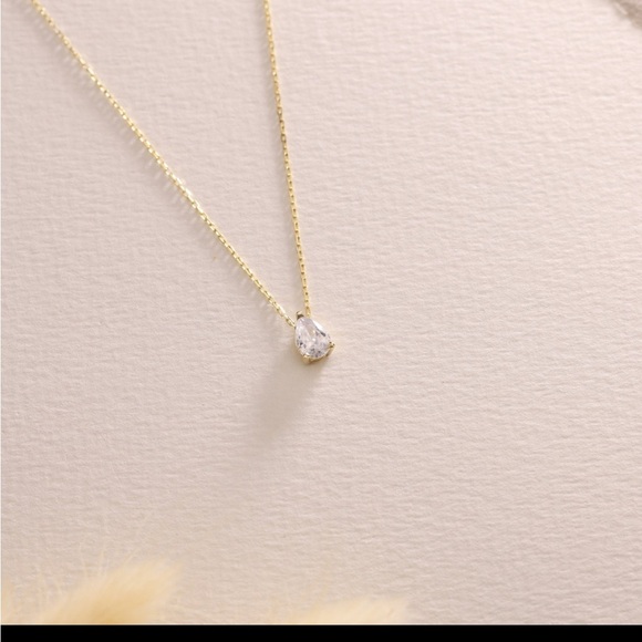 925 sterling silver Teedrop necklace - Picture 2 of 4